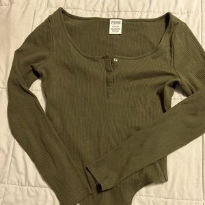 VS Pink olive bodysuit